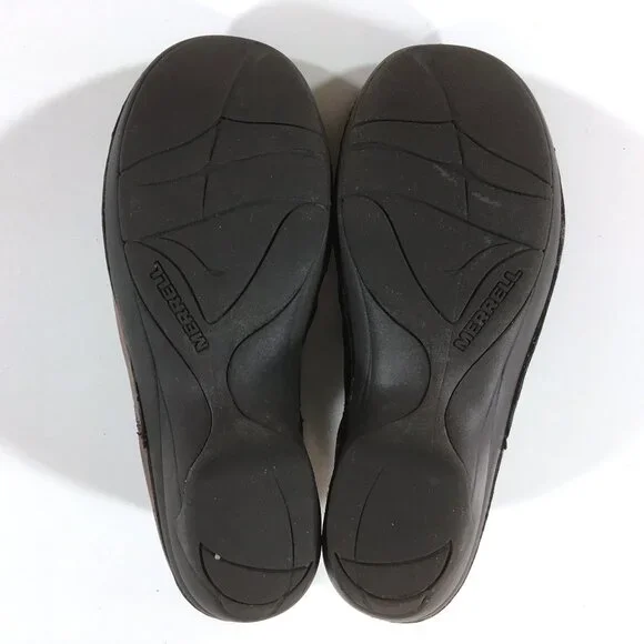 Merrell Emma Slip On Clogs Womens Size 9.5 Brunette Brown Leather J45650 - Picture 7 of 9